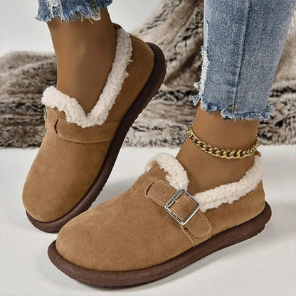 Women’s Plush Round Toe Slip-On Flats