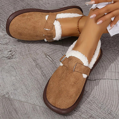 Women’s Plush Round Toe Slip-On Flats