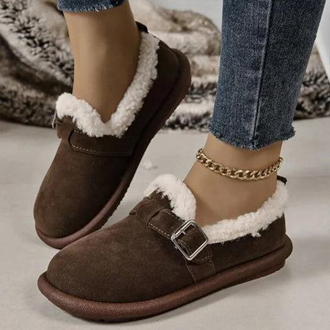Women’s Plush Round Toe Slip-On Flats