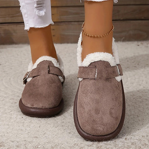 Women’s Plush Round Toe Slip-On Flats
