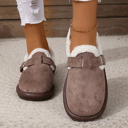 Women’s Plush Round Toe Slip-On Flats
