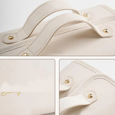 Leather Waterproof Cosmetic Bag