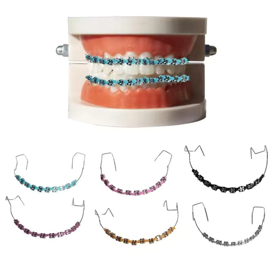 Stylish Temporary Braces Set – Colorful Tooth Decoration Accessory