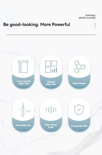 Portable High-Pressure Oral Irrigator – Manual Water Flosser for Teeth Cleaning