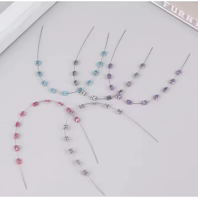 Stylish Temporary Braces Set – Colorful Tooth Decoration Accessory