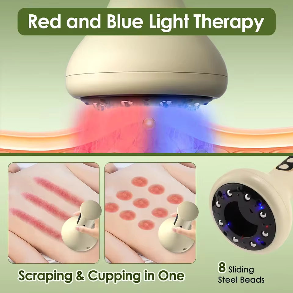 Smart Vacuum Cupping Device – Anti-Cellulite, Red Light & Meridian Care