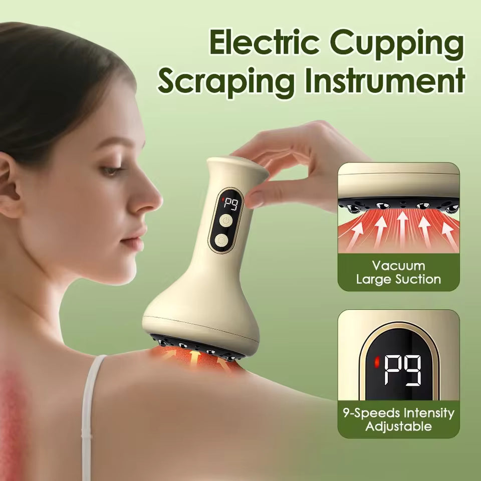 Smart Vacuum Cupping Device – Anti-Cellulite, Red Light & Meridian Care