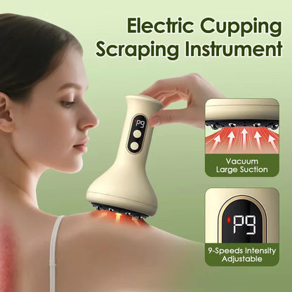 Smart Vacuum Cupping Device – Anti-Cellulite, Red Light & Meridian Care