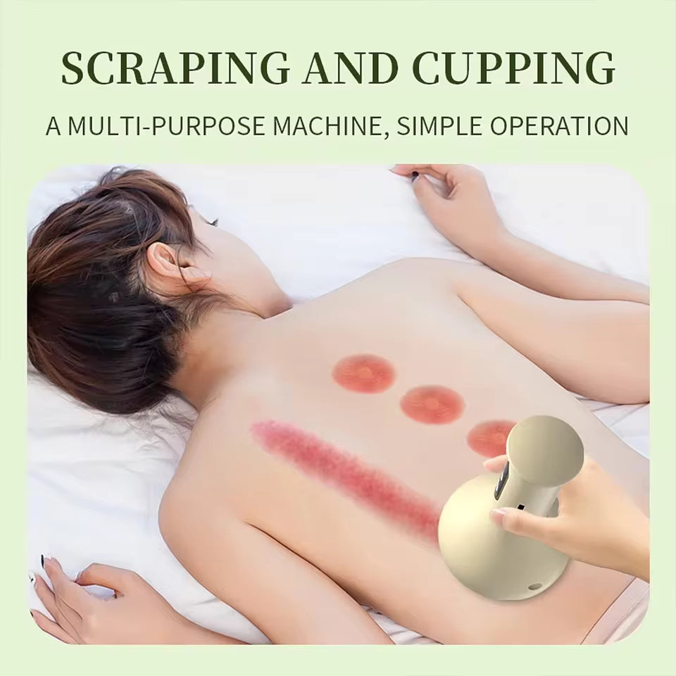 Smart Vacuum Cupping Device – Anti-Cellulite, Red Light & Meridian Care